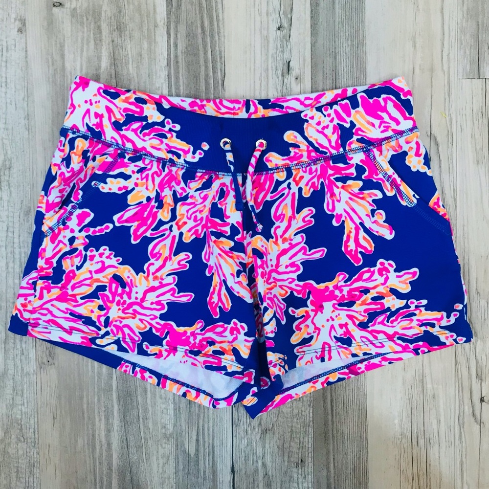 Lilly Pulitzer Blue and Pink Athletic Shorts